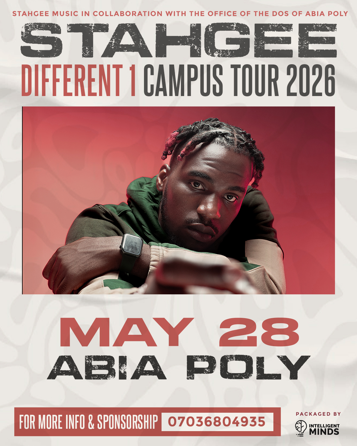 STAHGEE DIFFERENT 1 CAMPUS TOUR 2026 (ABIA POLY)