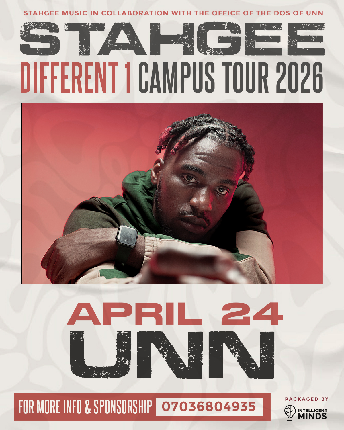 STAHGEE DIFFERENT 1 CAMPUS TOUR 2026 (UNN)