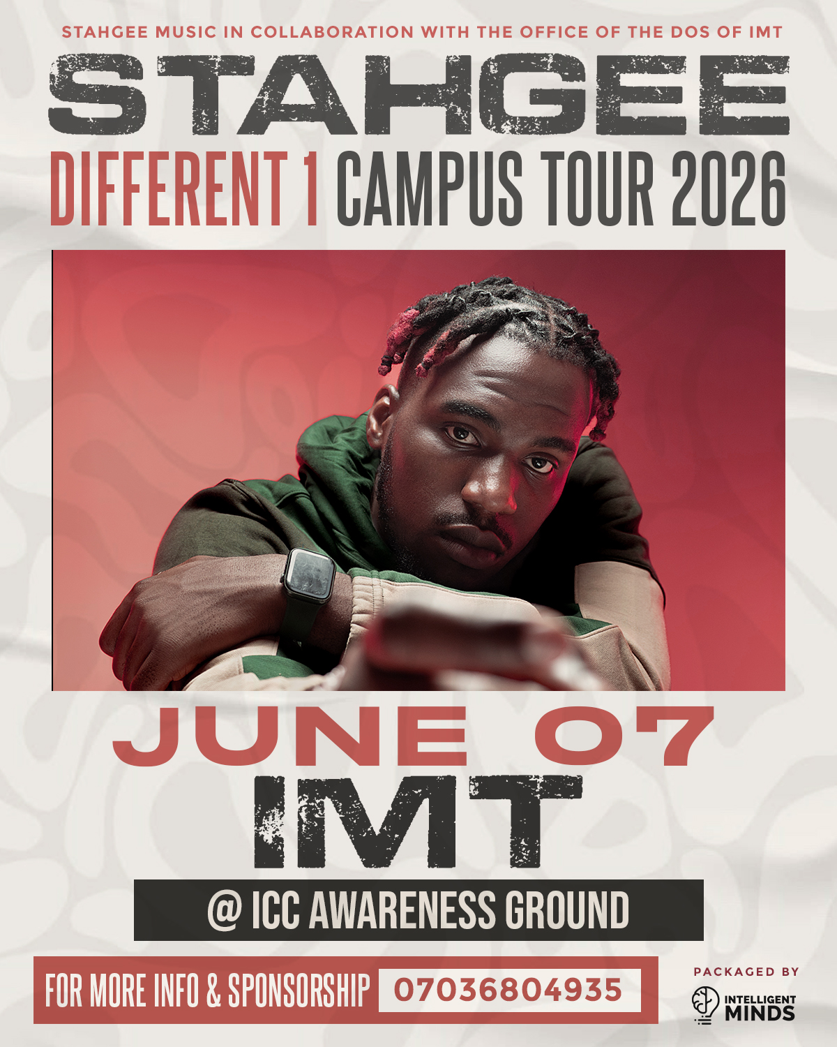 STAHGEE DIFFERENT 1 CAMPUS TOUR 2026 (IMT)
