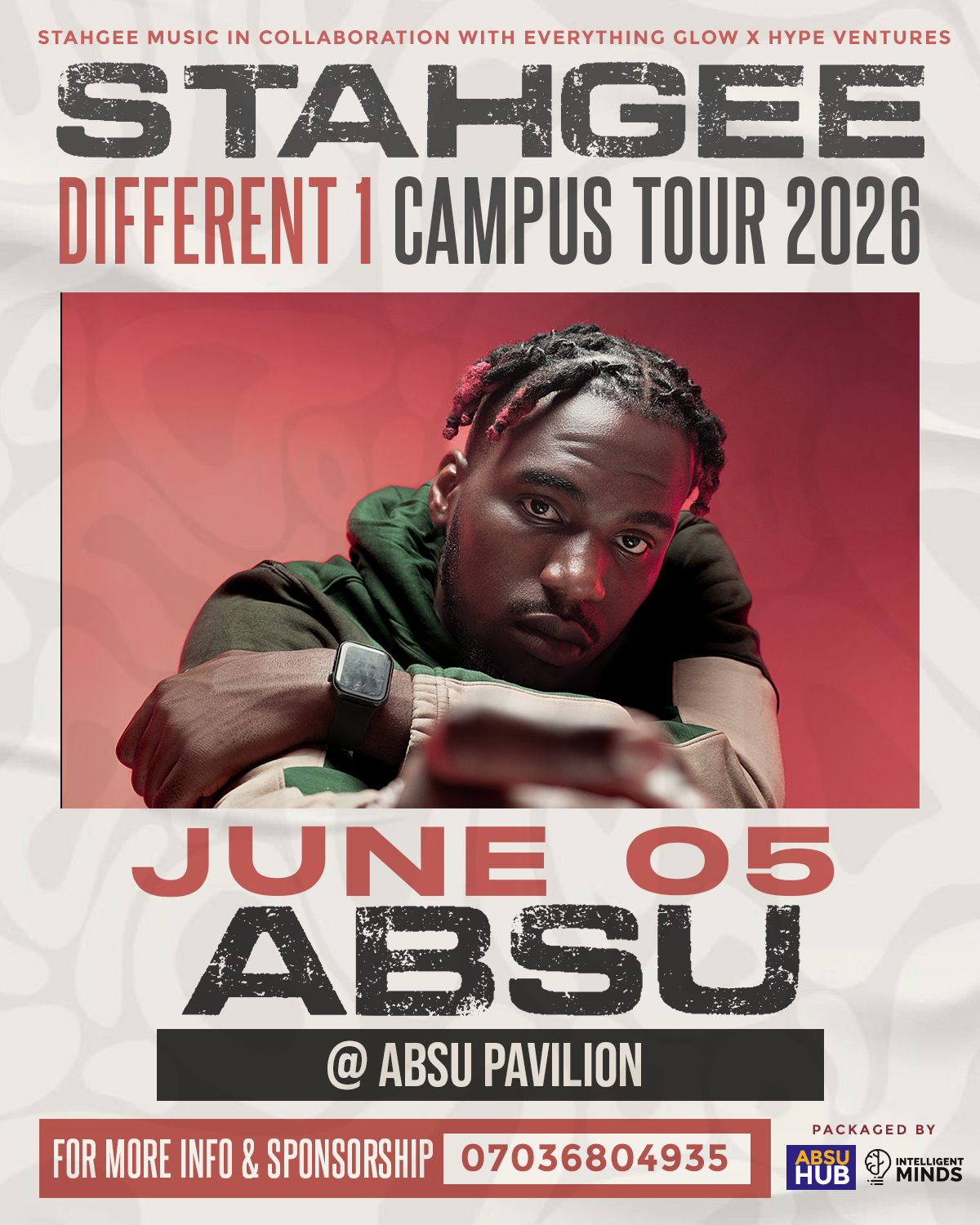 STAHGEE DIFFERENT 1 CAMPUS TOUR 2026 (ABSU)
